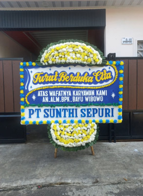 Papan Bunga Duka di Turida